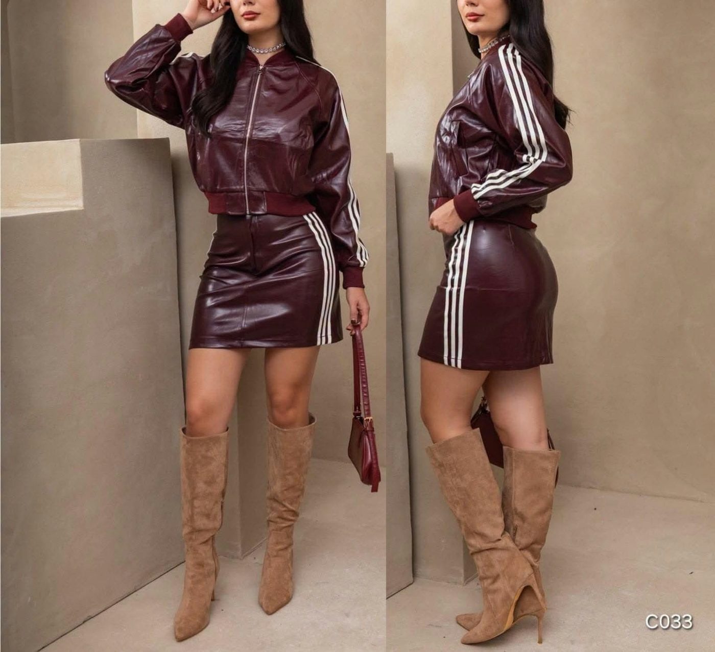 Conjunto deportivo color vino · C033, Pregunte el precio
